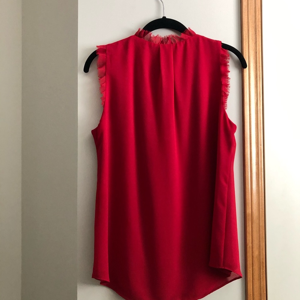 Red Blouse White House Black Market